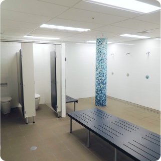 HBF Stadium aquatic showers